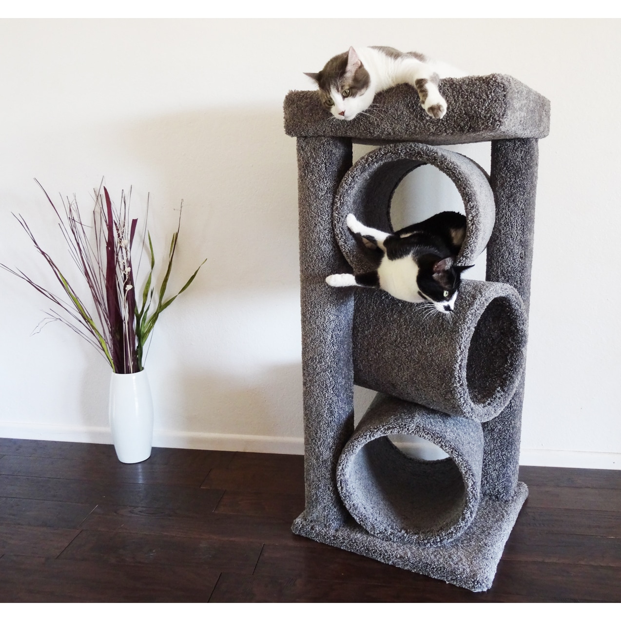 New cat condos premier triple hot sale cat perch