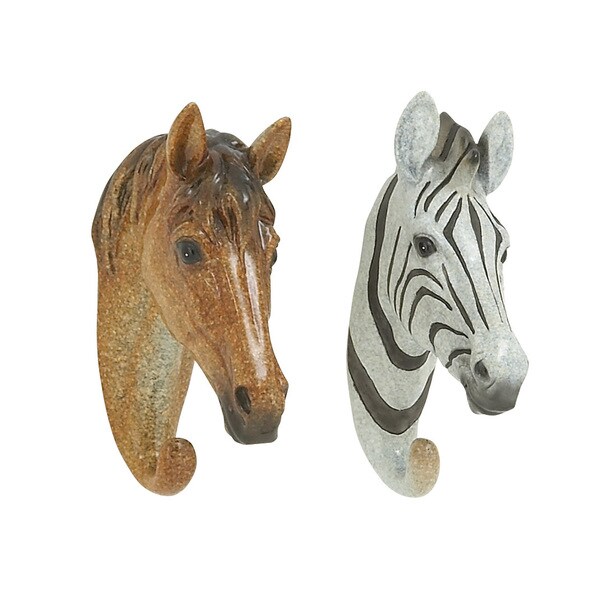 Shop Zebra Wall Hook 2 Assorted Free Shipping On Orders Over 45