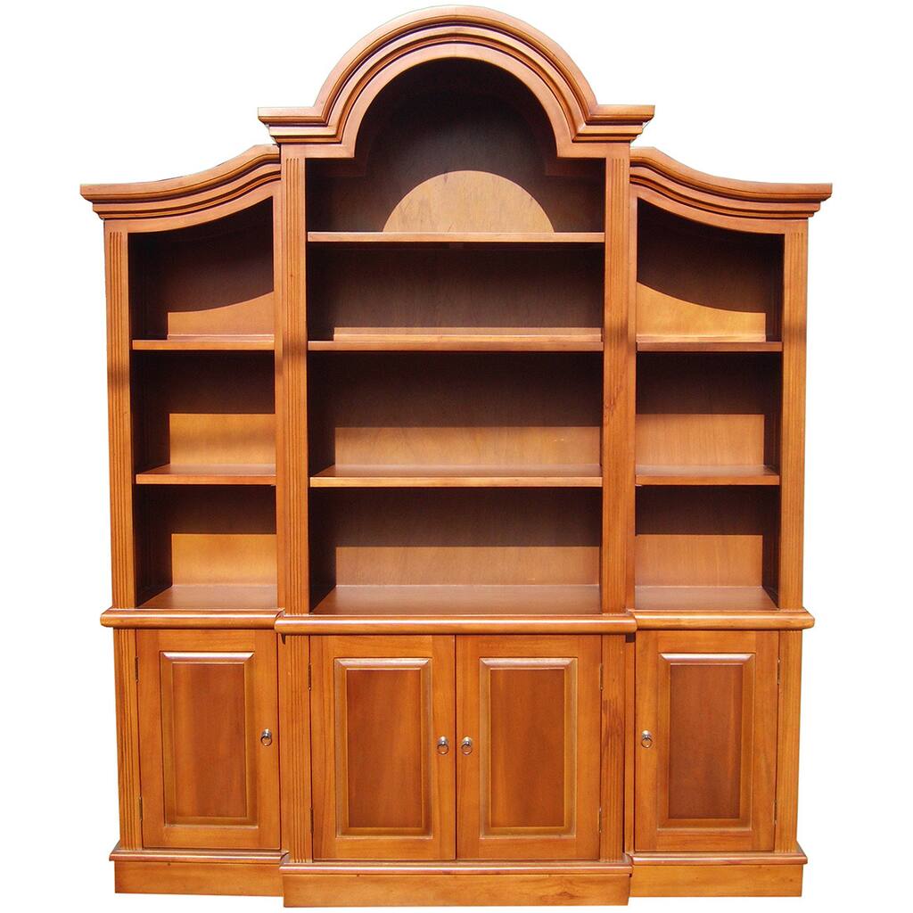 Handmade D-Art Arch Top Honey Bookcase (Indonesia)