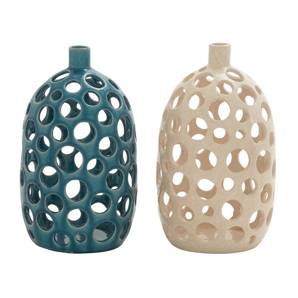 Shop Ceramic Vase 2 Assorted Overstock 11833397