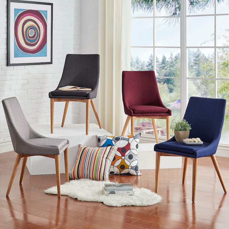 Sasha Oak Barrel Back Dining Chair (Set of 2) by iNSPIRE Q Modern - Set of 2