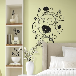 RoomMates Decor Floral Vine Peel-and-Stick Giant Wall Decals