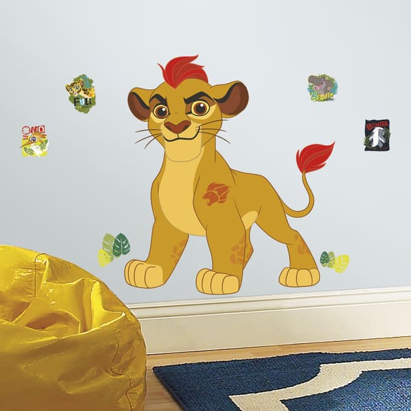 slide 2 of 3, Lion Guard Kion Peel and Stick Giant Wall Decals