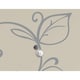 preview thumbnail 2 of 3, Silver Leaf Giant Peel and Stick Wall Decals With Pearls