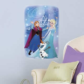 Frozen Magic Peel and Stick Blue, Purple, Green, and White Giant Wall Graphic