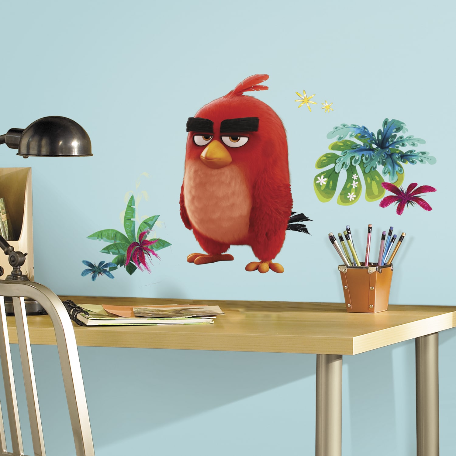Ideal to Match Angry Birds Wall Decals & Angry Birds Duvet Covers. Lampshades 
