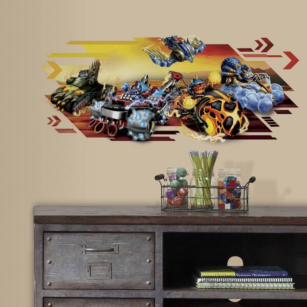 slide 2 of 3, Skylanders Superchargers Giant Peel and Stick Wall Graphic
