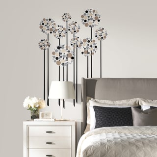 Neutral Floral Dot Peel-and-stick Giant Wall Decals