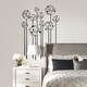preview thumbnail 1 of 3, Neutral Floral Dot Peel-and-stick Giant Wall Decals