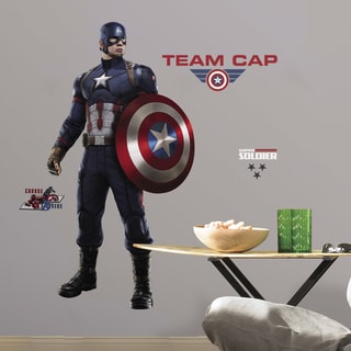 Captain America Civil War Peel and Stick Giant Wall Decals