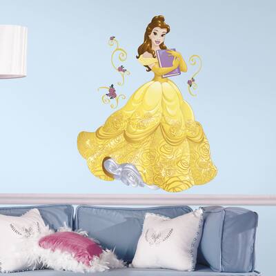 Disney Sparkling Belle Peel and Stick Giant Wall Decals