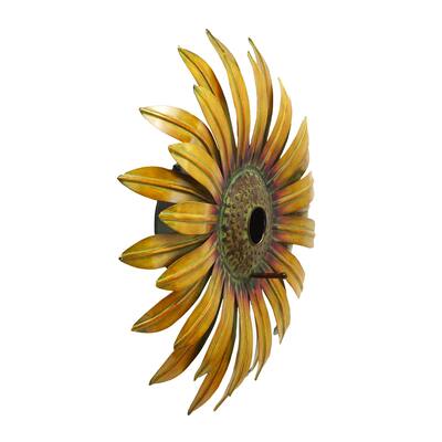 Realistic And Captivating Sunflower Bird House 16 inches deep