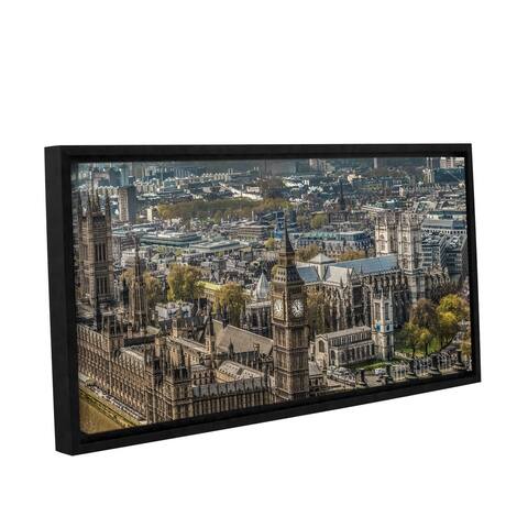 Richard James's 'London Abbey' Gallery Wrapped Floater-framed Canvas