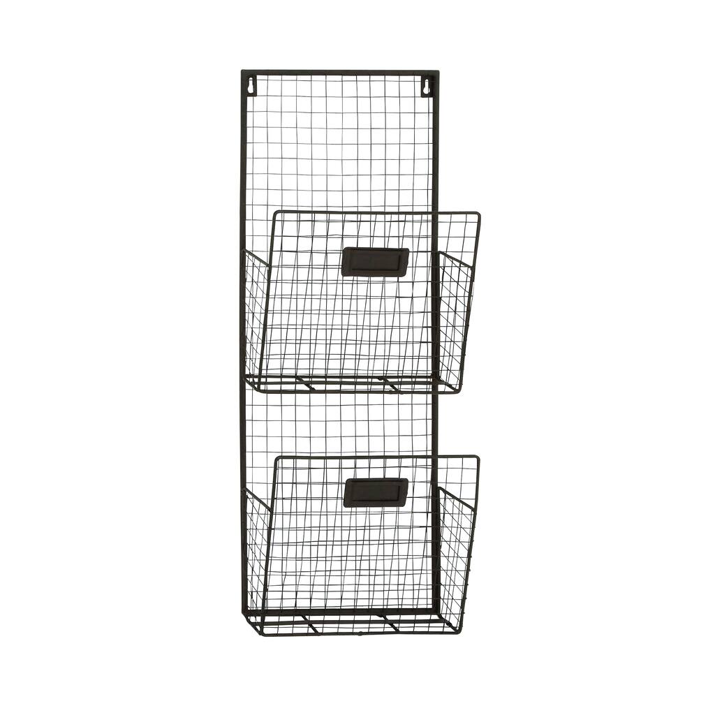 Double Columns Metal Wire Wall Unit