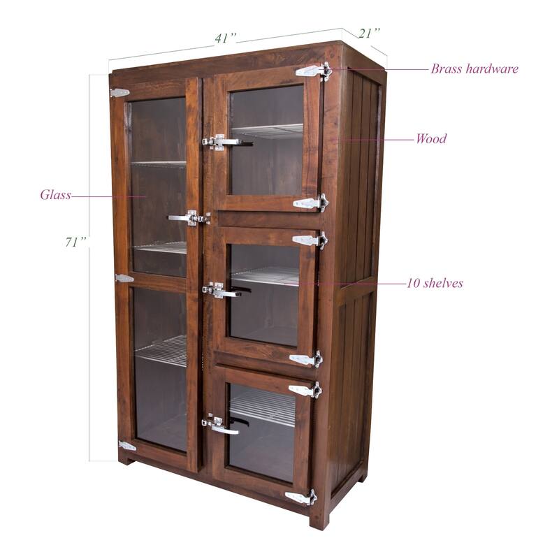 Lush Euro Waxed Mango Wood Wardrobe