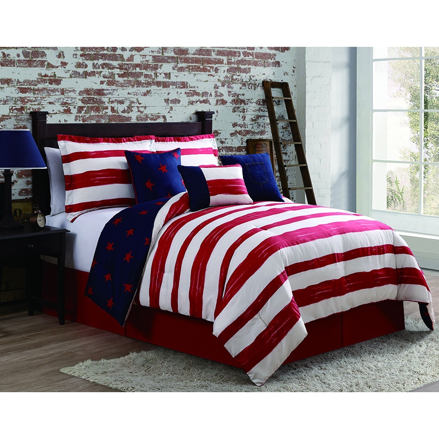 Americana Reversible 7 Piece Comforter Set Overstock 11835699