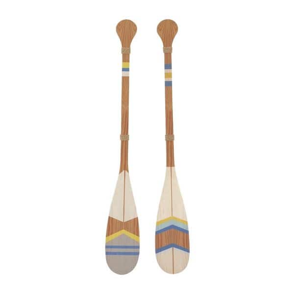 Shop Outstanding Wood Oar Wall Decor 2 Assorted Free Shipping On