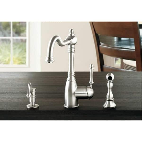 Shop Blanco Grace Satin Nickel Side Spray Kitchen Faucet Free