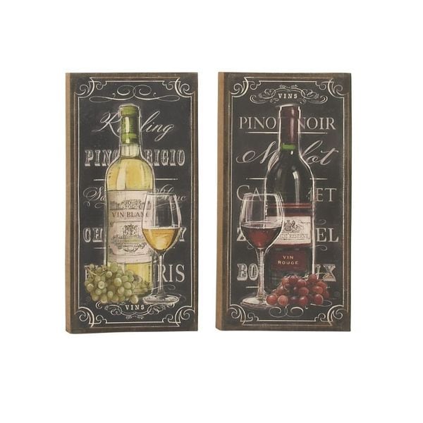 Alluring Wood Burlap Wall Decor Assorted 2