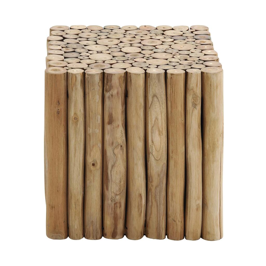 Square Shaped New Wooden Klaten Stool For Contemporary Decor
