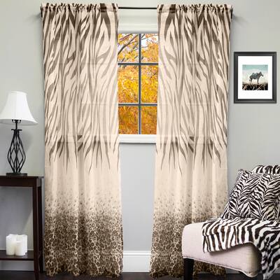 Buy Brown Animal Print Curtains Drapes Online At Overstock
