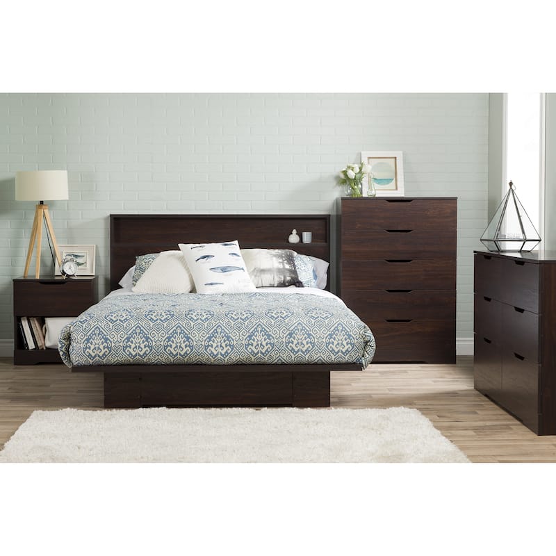 South Shore Holland Platform Bed with drawer