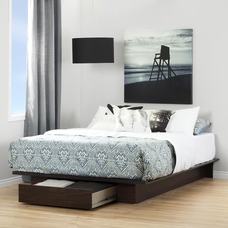 South Shore Holland Platform Bed with drawer