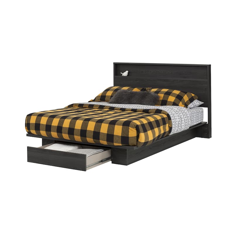 South Shore Holland Platform Bed with drawer