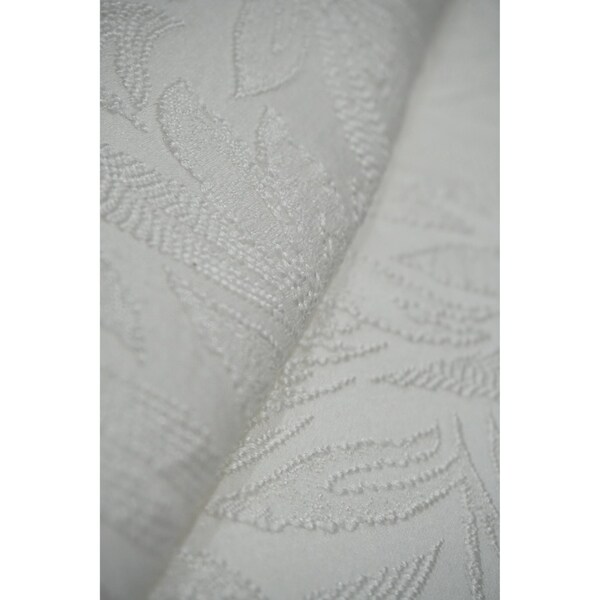 white textured curtain fabric