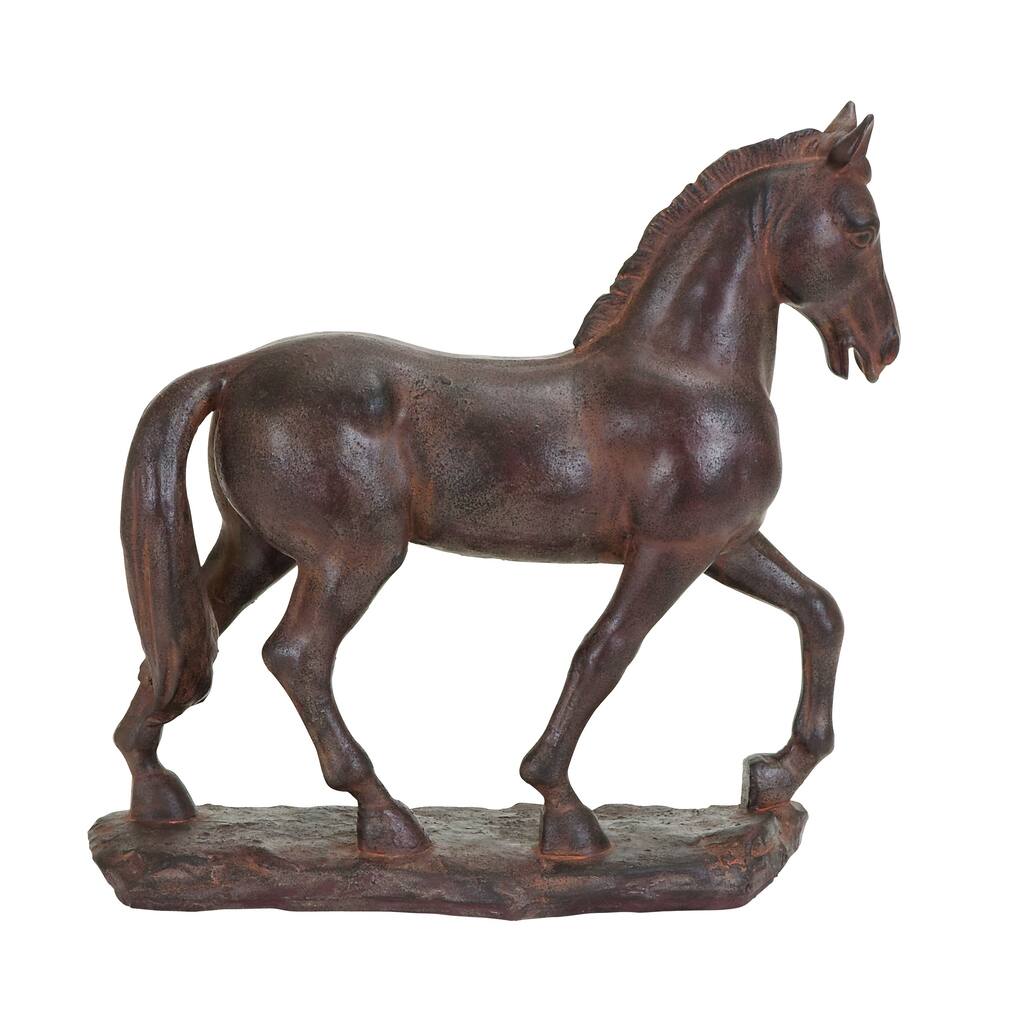 Majestic Polystone Trotting Horse Decor