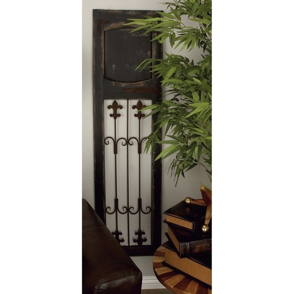 Studio 350 Wood Metal Wall Decor 57 inches high, 16 inches wide. Opens flyout.