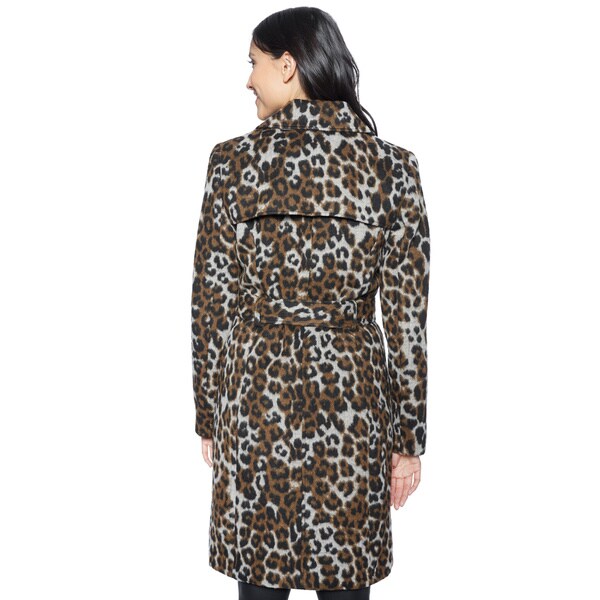 leopard wrap coat