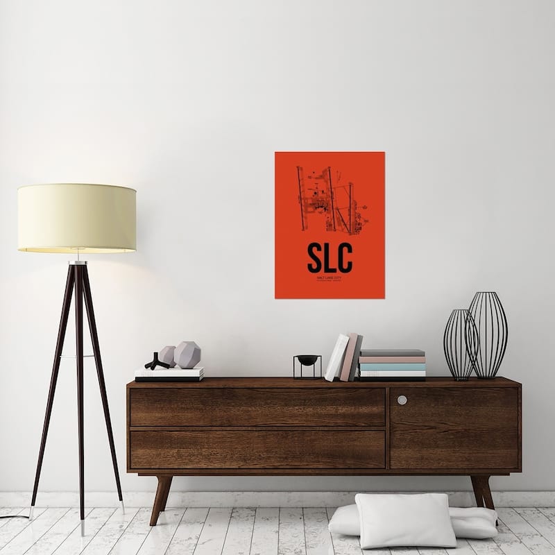 Naxart Studio 'Salt Lake City Airport Orange' Stretched Canvas Wall Art