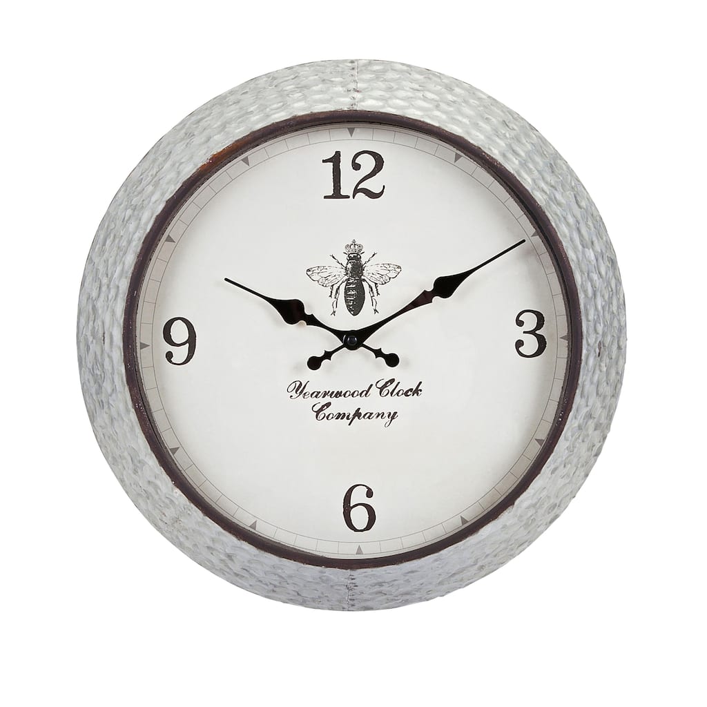 Trisha Yearwood Honey Bee Galvanized Wall Clock