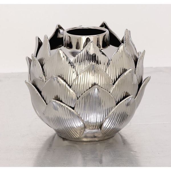 Amazing Ceramic Silver Vase Free Shipping Today
