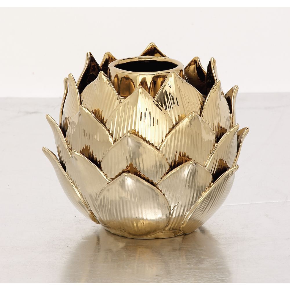 Shop Elegant Ceramic Gold Vase Free Shipping On Orders Over 45