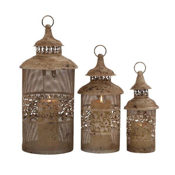 Antique Styled Classy Metal Candle Lantern