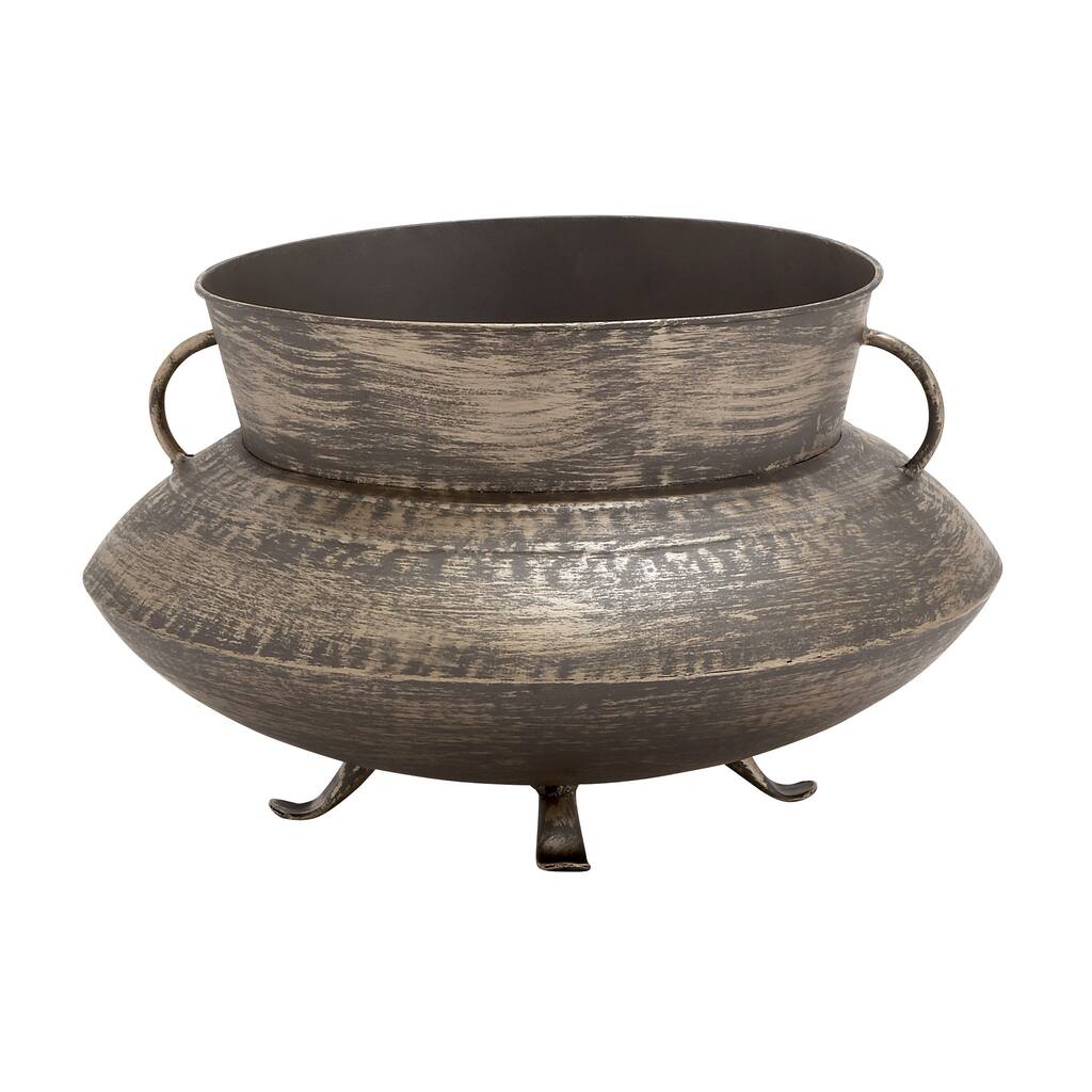 Contemporary Styled Fancy Metal Vase