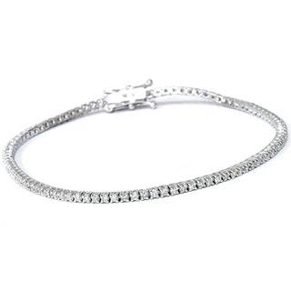 Vs1 Vs2 Diamond Bracelets Online At Our Best Eco Friendly 18k White Gold 1ct Tdw Lab Grown Diamond Tennis Bracelet
