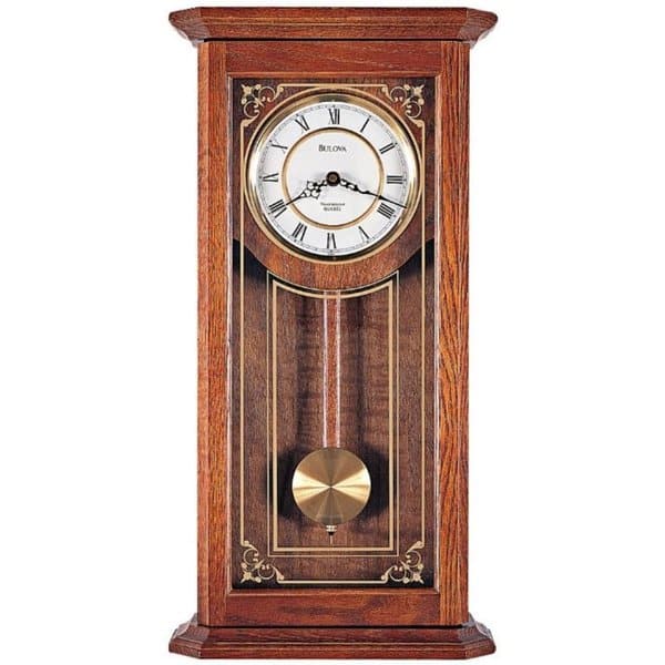 slide 1 of 1, Bulova Cirrus Harmonic Metal Dial Wall Clock