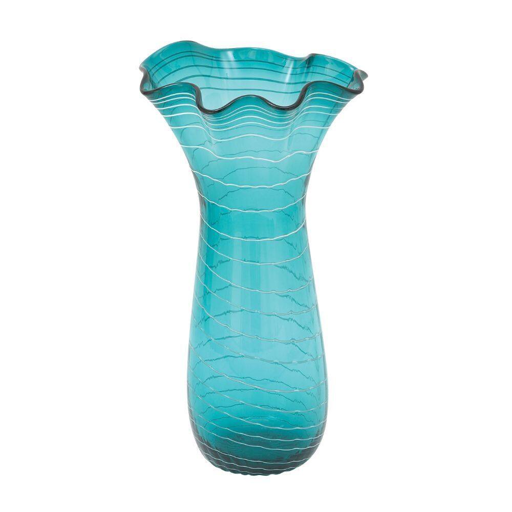 Blue Glass Table Vase