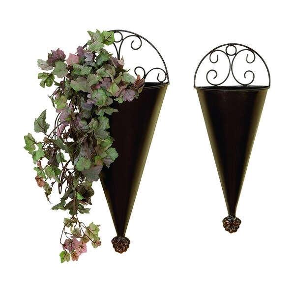 Copper Grove Hidden Springs Portable Plantation Decor Metal Wall Planter