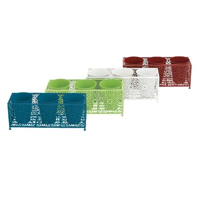 Unique Adorable Metal 20-inch x 7-inch x 8-inch Set of 4 Planter Stands