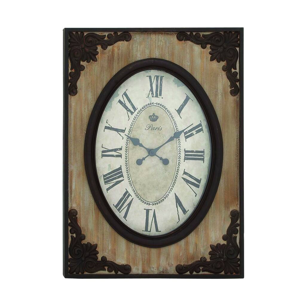 Country Style Wood Wall Clock