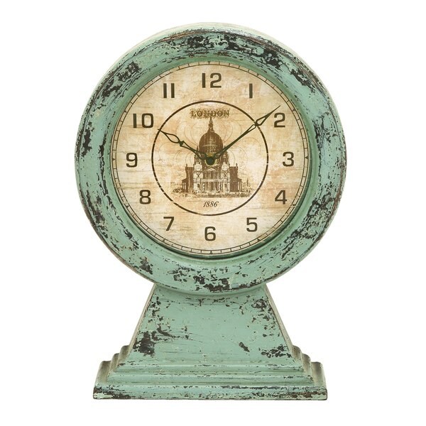 The Curated Nomad Jiminez Old Look London Themed Tabletop Clock