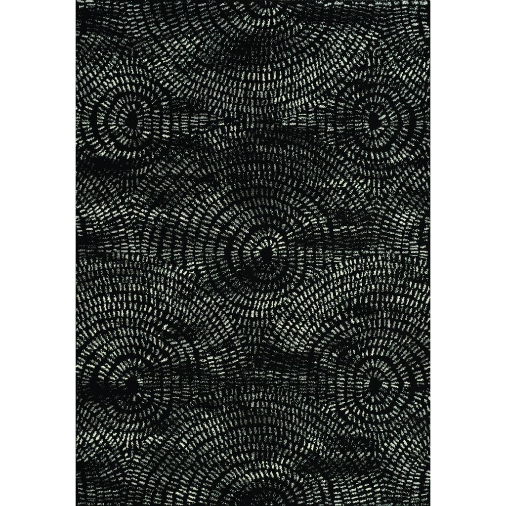 Stella Dark Tree Rings Rug (5'3 x 7'7) - 5'3" x 7'7"