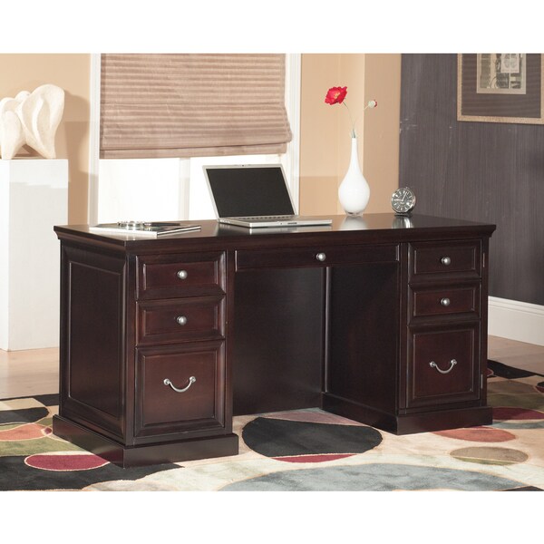 Forestville Space Saver Double-pedestal Desk