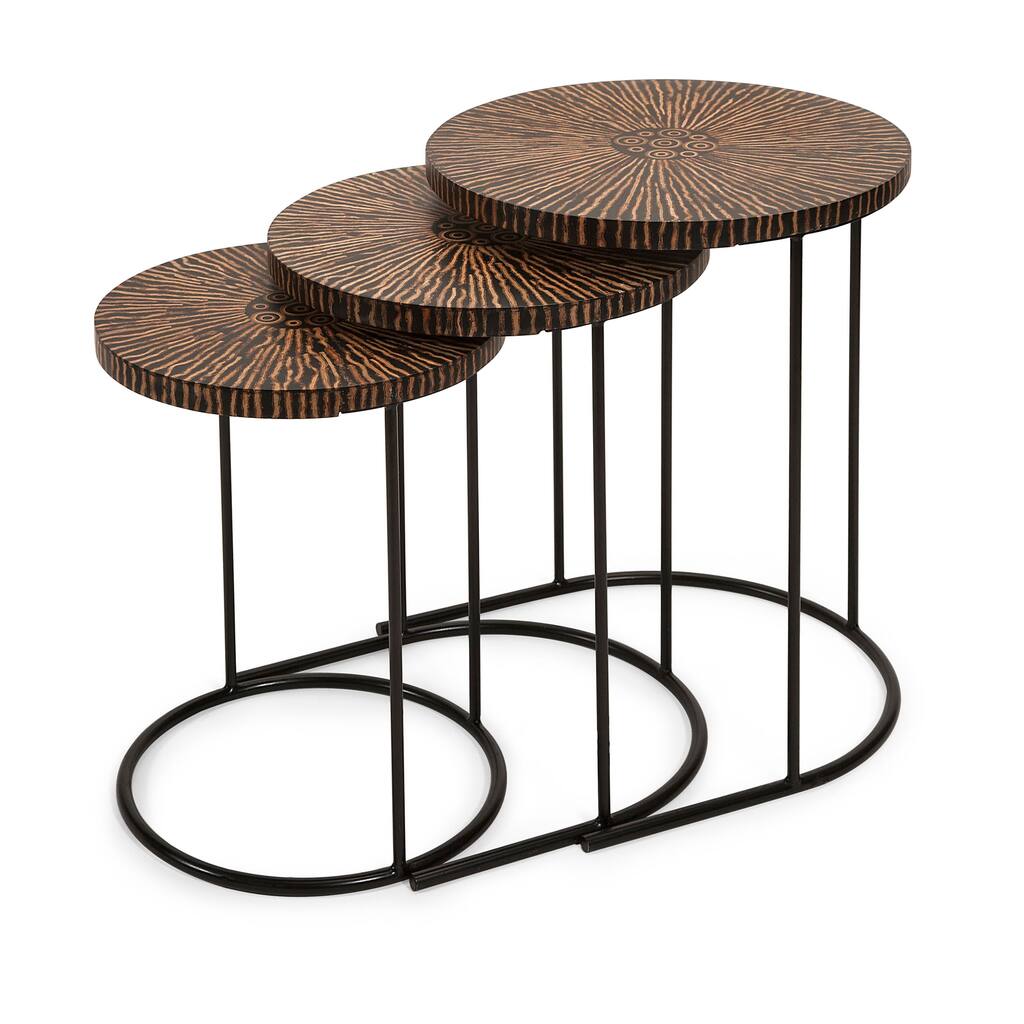 Astounding Hoki Coco Shell Tables - Set of 3
