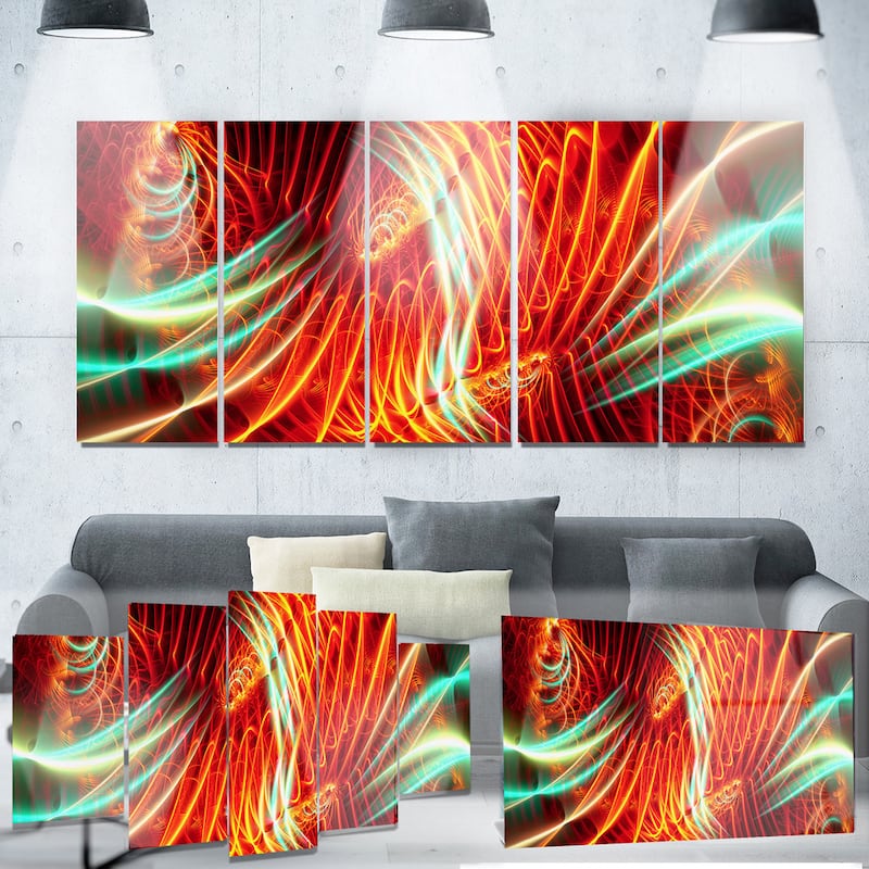 Designart 'light Show Abstract' Metal Wall Art - Bed Bath & Beyond 