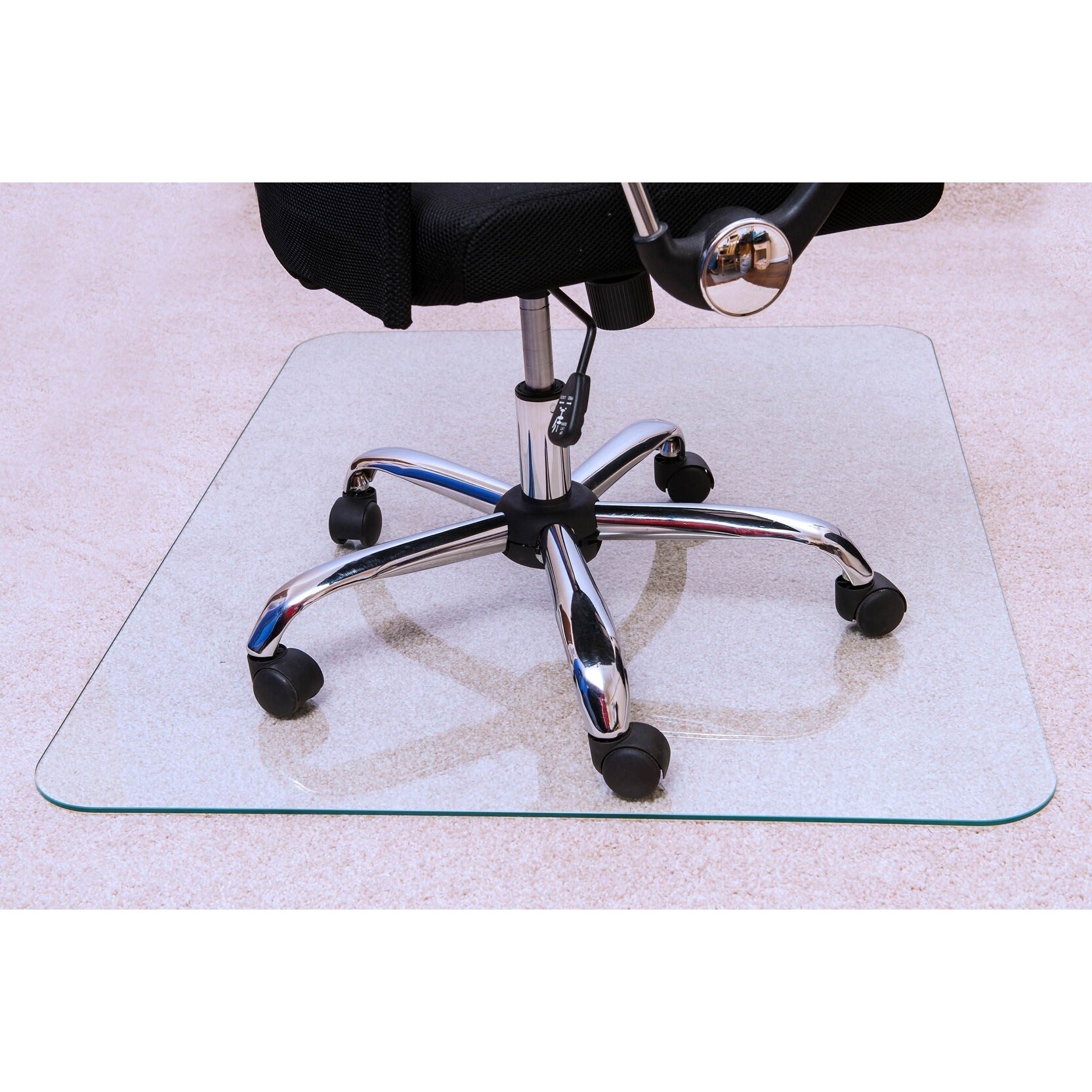 Glaciermat® Heavy Duty Glass Chair Mat for Hard Floors & Clear eBay